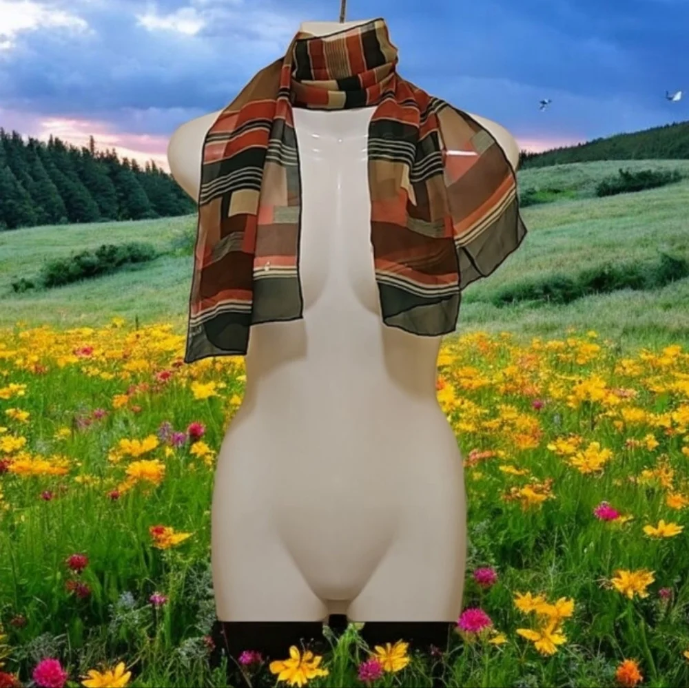 Echo silk scarf